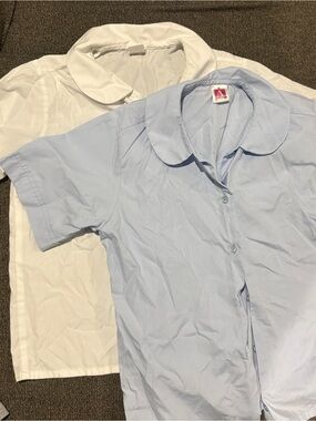 Peter Pan Collar Blouse short sleeve uniform bundle